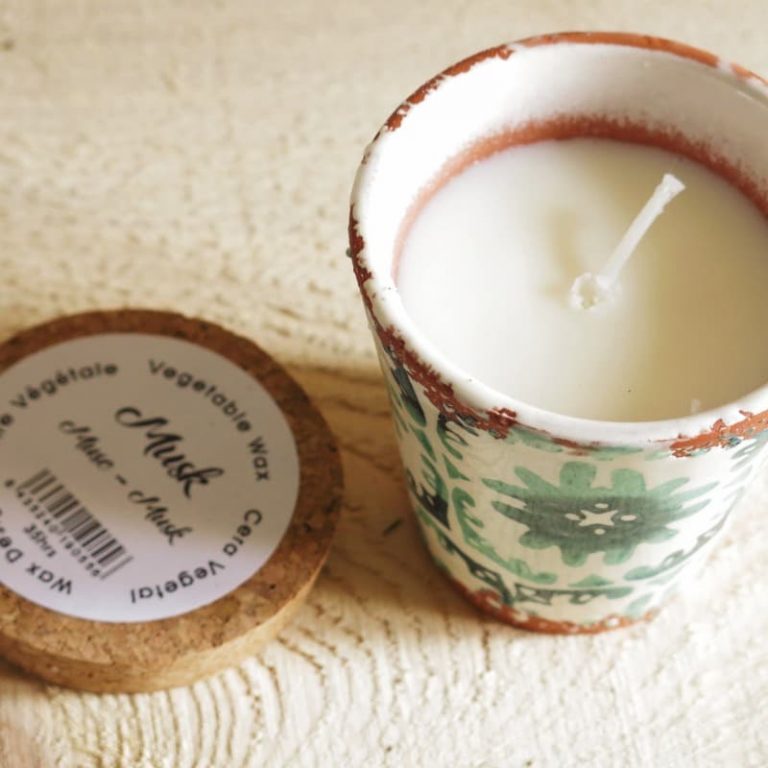 Vela aromática white musk cerámica Bstik