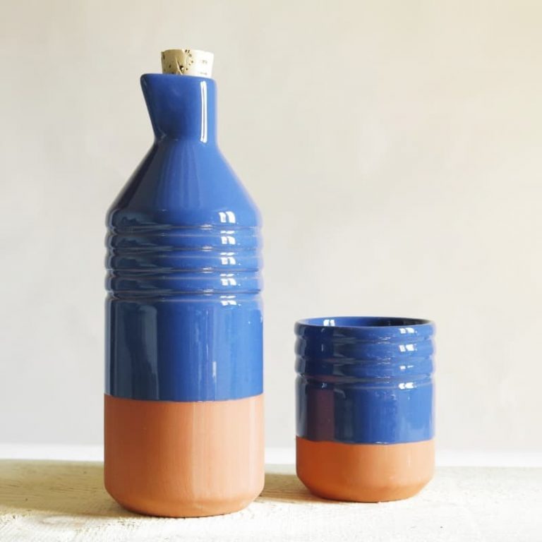 Botella cerámica
