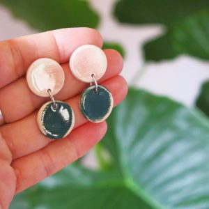 Pendientes cerámica artesanal