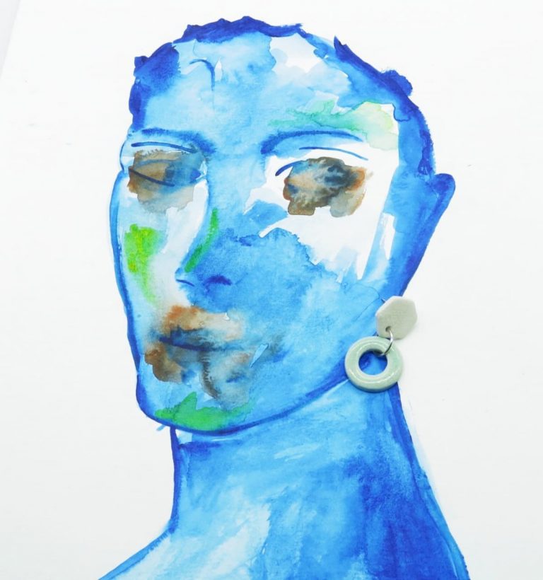 Pendientes cerámica mujer