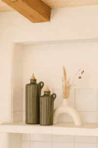 Aceitera de cerámica artesanal